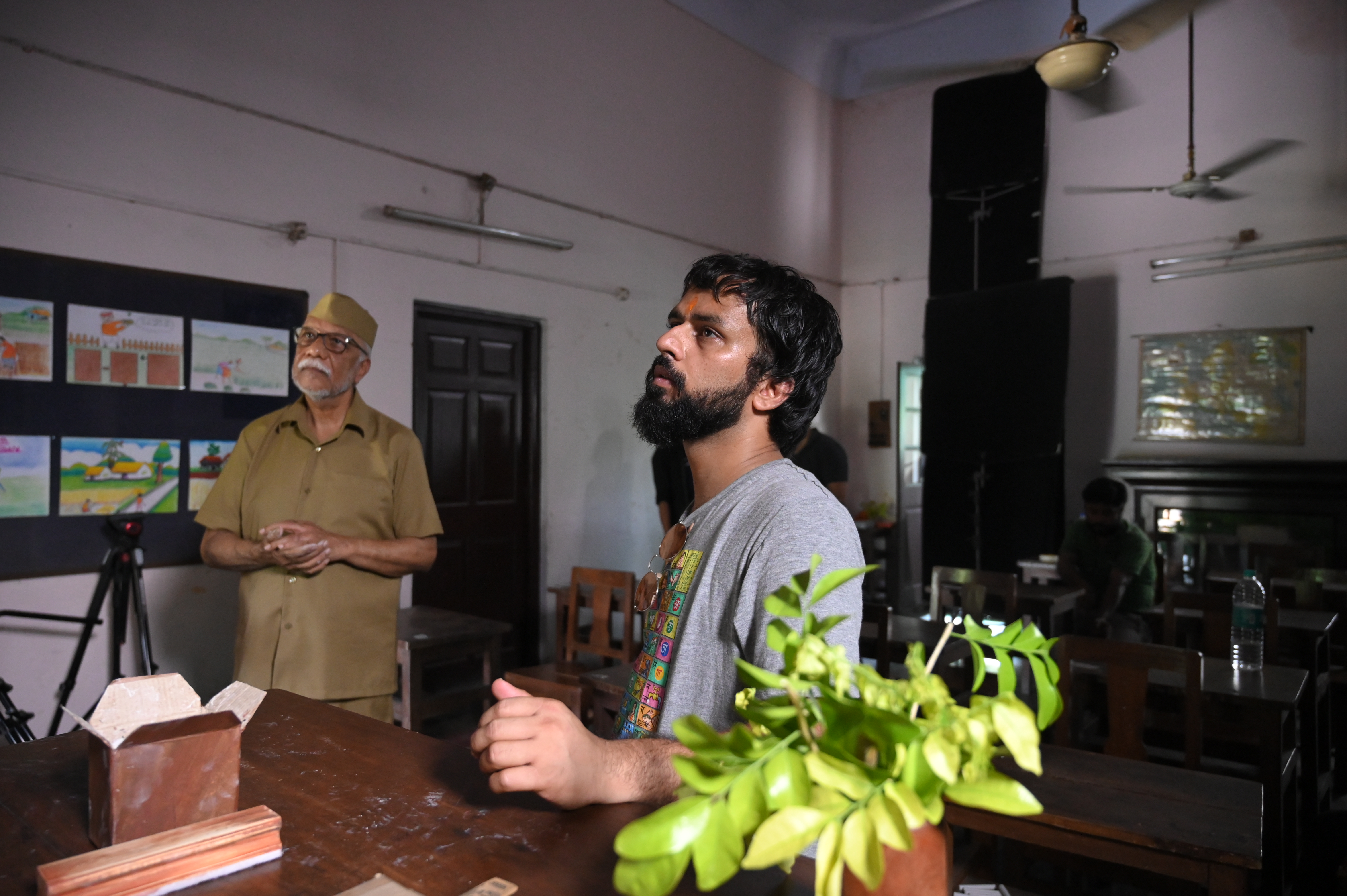 Example image as parallax background.