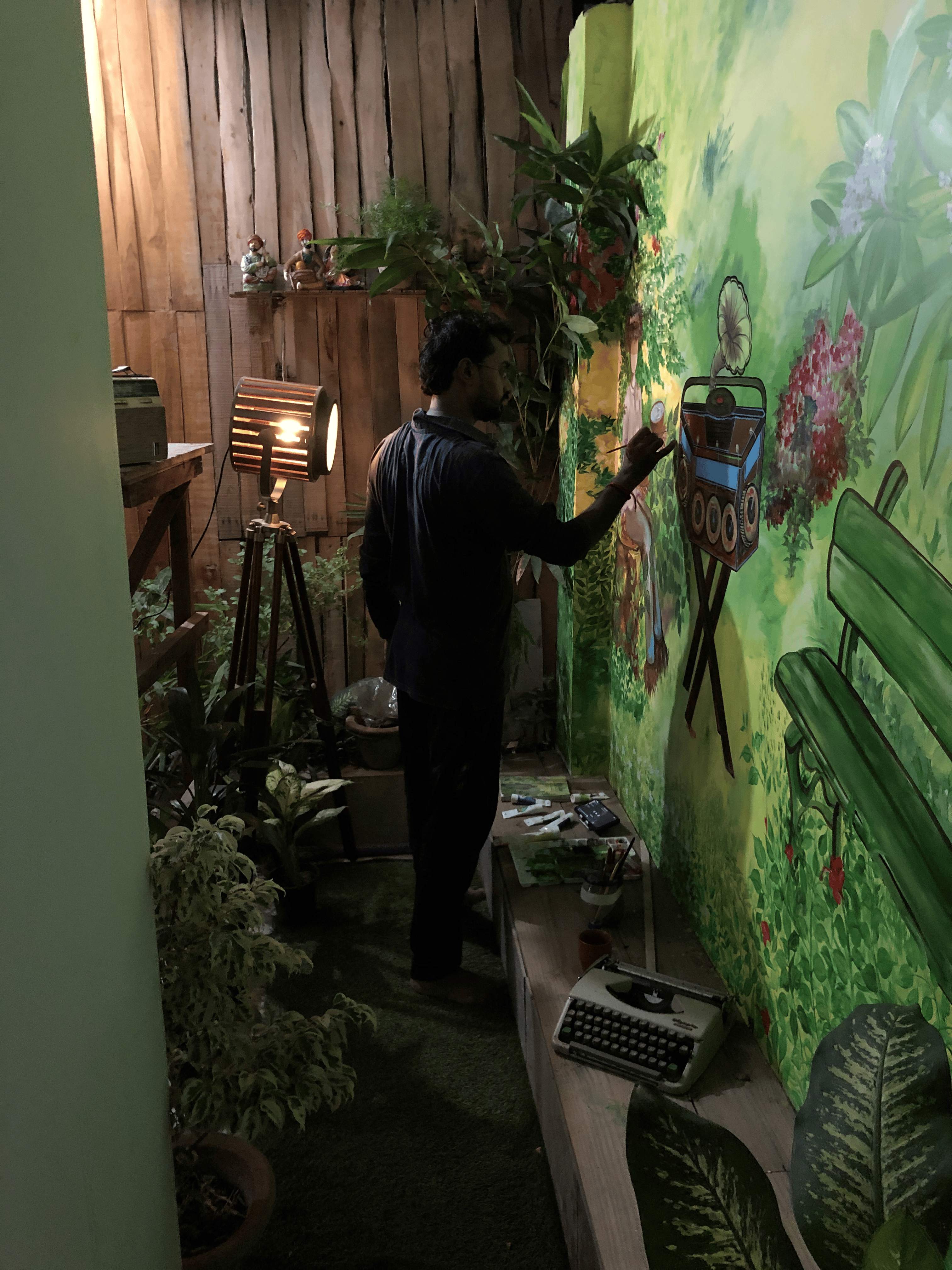 Example image as parallax background.